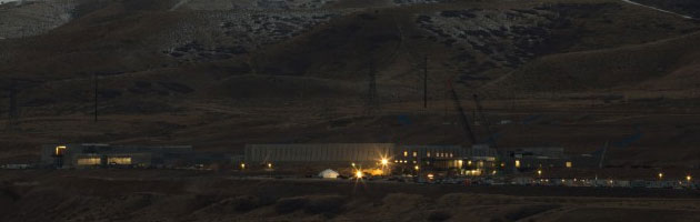 night view of NSA Utah data center
